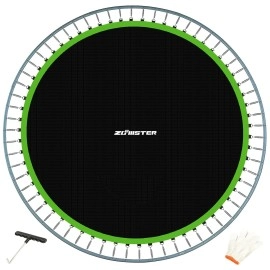 Zoomster Replacement Jumping Mat, Fits 14 ft Round Trampoline Frame with 72 V-Hooks, Using 5.5