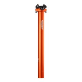 Funn Crossfire Bike Seat Post, Length 350mm, Diameter 30.9mm, Aluminum Alloy AL6061, 3D Forged, One Piece Head and Shaft (Blast Orange)
