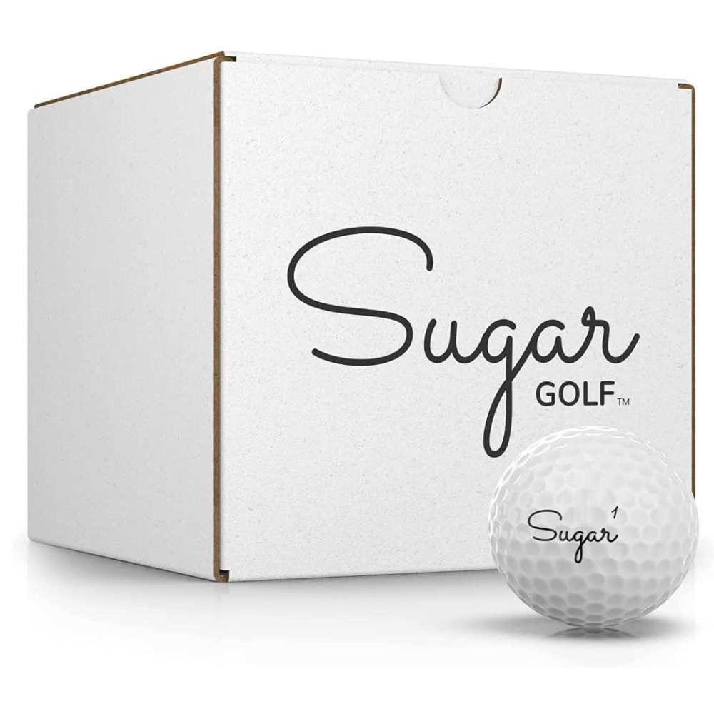 Sugar Golf 2023 G1 27 Balls 3-Piece, Premium Urethane - White