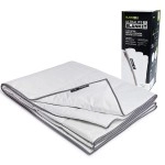 BLACKROLL - Ultralite Recovery Blanket, Soft, Breathable, Lightweight, Compact Sleeping Quilt for Outdoors, Hiking, Camping, and Bug Out Bag, Included Travel Bag for Easy Storing, Light Grey