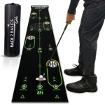 Back 2 Basics 10ft Putting Green Golf Mat - True-to-Life Green Simulation Golf Putting Mat - Ideal Indoor/Outdoor Training Aid - Created by Expert Golfers - Golf Gifts for Christmas