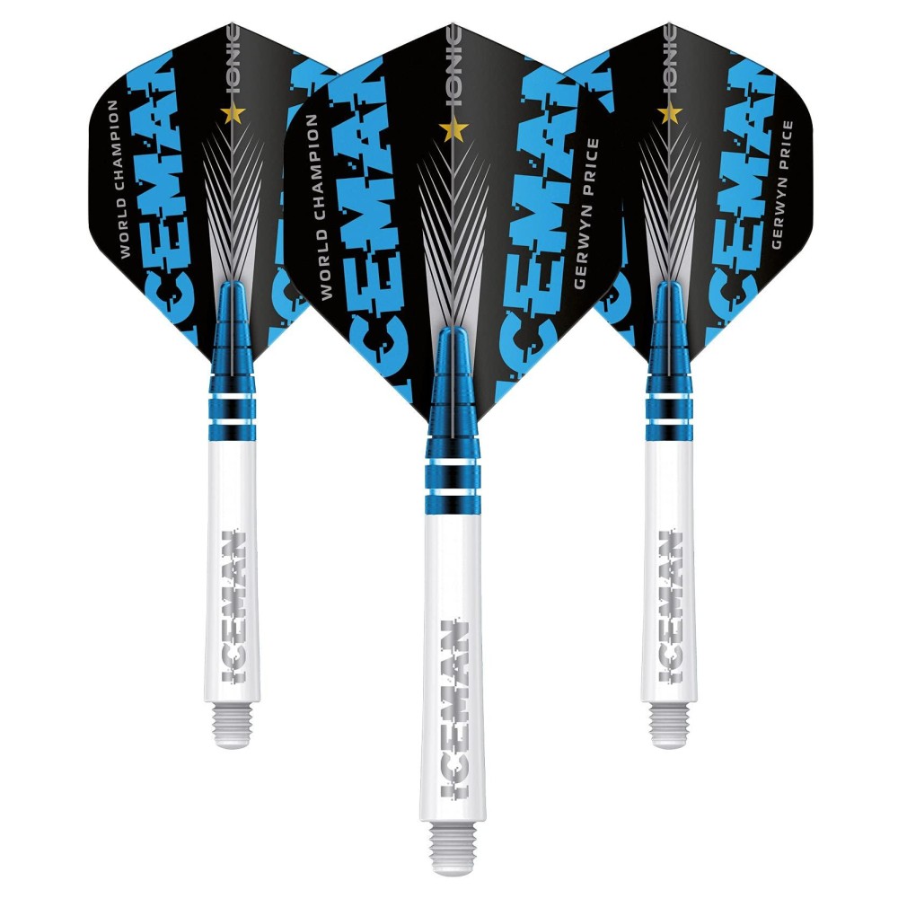 RED DRAGON Gerwyn Price Iceman World Champion Special Edition Flight and White Stem Combo
