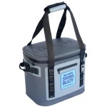 New Wave Swim Buoy 20 Can Soft Cooler Bag, Gray, Vinyl, Leakproof, Insulated, Overbuilt