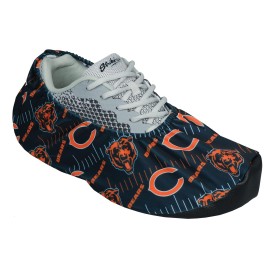 NFL Bowling Shoe Covers with Officially Licensed NFL Logos Comes in Pairs (Chicago Bears) Navy/Orange