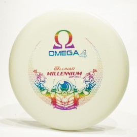 Millennium Golf Discs Omega4 (Lunar DT) Glow in The Dark Putter & Approach Golf Disc, Pick WeightColor [Stamp & Exact Color May Vary] White 175-176 Grams