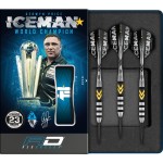 RED DRAGON Gerwyn Price Iceman Thunder Special Edition 23 Gram Tungsten Darts Set with Flights and Shafts (Stems)