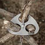 Camping Tripod Board, Stainless Steel Tripod Can be Adjusted to Turn the Branches Into a Picnic Tripod Grill, Outdoor Campfire Cooking Accessories