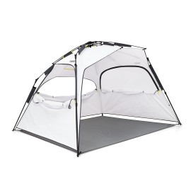 Veer Family Basecamp Recreational Pop-Up Tent Premium Trail Rated Beach Tent or Camp Shelter for Adults and Kids Water Resistant UPF50 Protective Coating Portable with Easy Set Up and Take Down