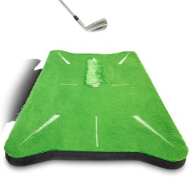 GoSports Swing Spot Golf Swing Impact Training Mat, Shows Club Path at Impact to Detect and Fix Slices, Hooks and More - Choose Indoor or Outdoor