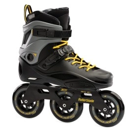 Rollerblade RB 110 Unisex Adult Fitness Inline Skate, Black/Saffron Yellow, Urban Performance Inline Skates