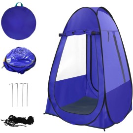 Single Pop Up Tent Pods Sports Fishing, Clear Rainproof Windproof Beach Tent for Wind and Rain in Chilly Weather,Lightweight and Sturdy, Easy Set Up, Outdoor Foldable