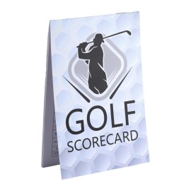 Fuzzy Bunkers Golf Score Sheet (5 Pack) - Golf Scorecards, Score Keeper Card - Fits Most Scorecard Holders and Yardage Book Covers - Track Statistics