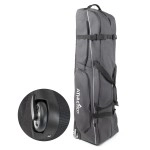 Athletico Ace Wheeled Golf Travel Bag - Heavy Duty Padded Golf Travel Bags with Wheels - Soft-Sided Golf Club Travel Cover Protects Clubs - Waterproof Golf Bag Travel Case - Universal Size