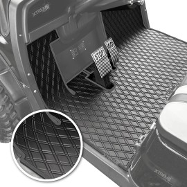 Xtreme Mats ICON Compatible, Full Coverage Golf Cart Floor Liner - Compatible with ICON Golf Carts (i20, i40) and Advanced EV (Gen1) - All Black
