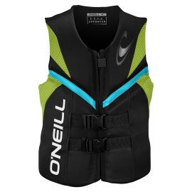 O'Neill Men's Reactor USCG Life Vest, Black/Dayglow, Medium