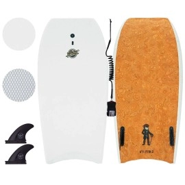 South Bay Board Co. - 44Sea Lion Hybrid Bodyboard with Future Fins- Best Hybrid Body Board for Kids & Adults - Durable, EPS Core with I-Beam Stringer - Wax-Free IXPE Foam Deck & Epoxy Bottom Deck