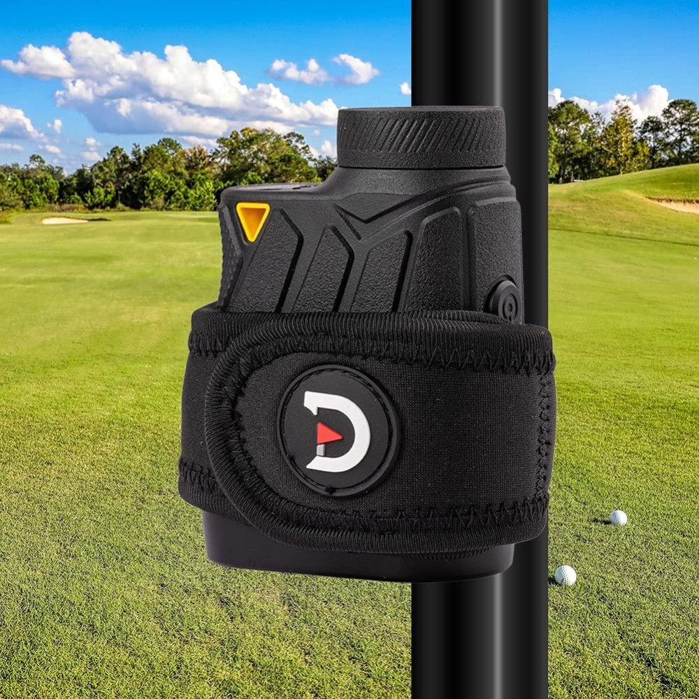 ACHIX 2.0 Slim Golf Magnetic Rangefinder Wrap Mount (Form Fitting Strap) - Easily Access Range Finder Device While You Golf - Buckle-Less Strap
