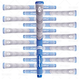 WujiangHybrid Golf Grips 13 Pack standard/medium size, All Weather Control and High Feedback Golf Club Grips ,6 colors to choose from PUNGENT (blue, Standard)