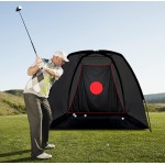 ORCHID Backyard Driving Heavy Duty Golf Pitching Driving Training Nets Equipment for Indoor, Outdoor Use Backyard Practice Golf Cages with Frame Net (More Style Selectios)