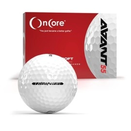 ONCORE GOLF - Avant 55 Value Golf Balls White (One Dozen 12 Premium Golf Balls) - Award Winning Performance