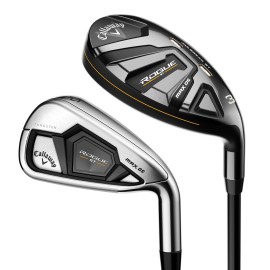 Callaway Golf Rogue ST Max OS Hybrid Iron Combo Set (Right Hand, Graphite Shaft, Regular Flex, 4H, 5H, 6IR - PW, Set of 7 Clubs)