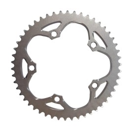 MYEEI Road Bike Chainring 130 BCD Folding Bicycle Parts Crankset 38T 39T 40T 42T 44T 48T 50T 52T 53T 56T Chain Wheel Ring (Color : 56T)