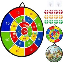 Dart Board for Kids, 28 Large Board Games for Kids with 12 Sticky Balls, Indoor Outdoor Party Games Toys for Kids Birthday Toys Gift for Boys Girls Age 5 6 7 8 9 10 11 12 Years Old