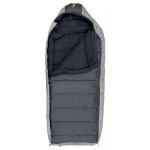 Browning McKinley 0? Sleeping Bag - Oversize Insulated Hooded Rectangle Made with Ripstop Outer and Brushed Polyester Liner, with Compression Stuff Sack, Charcoal/Gray