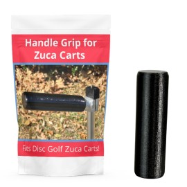 Zuca Disc Golf Cart Grip Quality Handle Grip for ZUCA Cart Zuca Cart Accessories Super Durable Foam Material Essential Disc Golf Accessories for Men (Black)