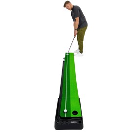 BalanceFrom Putting Green Mat with Automatic Ball Return, 2 Sizes Hole Training for Accuracy&Speed,