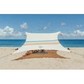 Neso Tents Grande Beach Tent, 7ft Tall, 9 x 9ft, Reinforced Corners and Cooler Pocket (Rainbow)