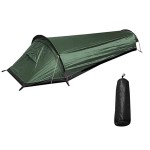 MYOYAY 1 Person Bivy Waterproof Camping Tent 3 Season One Person Backpacking Tent Ultralight Single Person Bivy Tent for Camping Hiking Backpacking Hunting Outdoor Survival Space Saving