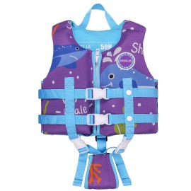 Bafeil Kids Swim Vest, Float Swimsuit for Toddlers, Kids Swimming Jacket with Adjustable Safety Strap, Summer Water Sport Swimming Training Surfing Assistance ,Purple S