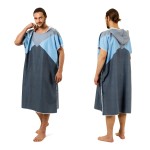 Zingtto Surf Poncho Changing Robe with Hood. Beach Poncho for Men and Women. Oversized Hooded