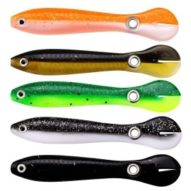 Fishing Lures,Fishing Equipment bass Lures Fishing Stuff Simulation Loach Soft Bait, Slow Sinking Bionic Swimming Lures, Fishing Bait for Saltwater & Freshwater, (Multicolor