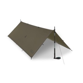 Rab Siltarp Plus Solo One-Person Waterproof Lightweight Shelter Tarp for Camping and Backpacking - Olive - One Size