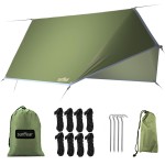Sunyear Hammock Tent Rain Fly-Camping Hammock Outdoor Tarp-Small Door Design-Keep Side Wind Rain-Best for Backpacking Hiking Camping Survival