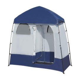 Betterhood Camping Shower Tent Oversize Space Privacy Tent Portable Outdoor Shower Tents for Camping with Floor Changing Tent Dressing Room Easy Set Up Shower Privacy Shelter 2 Rooms Toilet Tent