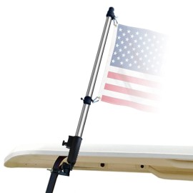 Sports Flags Pennants Company Golf Cart Flag Holder and Pole Bracket Mount