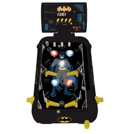 Lexibook Batman Electronic Pinball Machine, Fun Sounds and Light Effects, 5 Obstacles, Works with 3 LR14 Batteries, Black/Yellow, JG610BAT