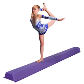 Saicool 6FT Folding Balance Beam,Gymnastics Floor Beam Bar - Anti Slip Bottom for Kids, Adults,Beginners