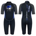 LayaTone Kids Wetsuit 3/2mm Neoprene Full Body Kids Wet Suits for Boys Girls One Piece Wetsuit for Swimming Diving Surfing Freediving Canoeing