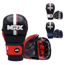 MMA Sparring Pro Gloves, with Open Ventilated Palm, Martial Arts Mitts Suitable for Men Women, Kara Cage Fighting, Combat Sports Training, Muay Thai, Punching Bag and Kickboxing