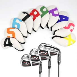 Golf Iron Covers,Golf Iron Head Covers with Colorful Number Neoprene Golf Iron Covers Set,Golf Club Head Covers for Iron Set Fit All Brands Golf Iron Headcovers 4/10pcs