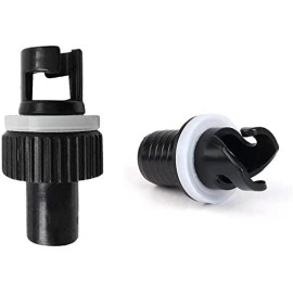 OKCC 2 Pieces Inflatable Boat Air Pump Kayak Valve Adapter fit for Inflatable Boat Kayak Hose H-R Valve Adapter