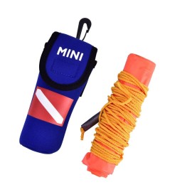 Inflatable Safety Sausage Tube, Scuba Surface Marker Buoy Diving Underwater Signal Flag Tube Snorkeling Storage Bag Dive Reel High Visibility PVC Diver Emergency Sports Float Pouch Gear Accessories