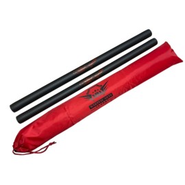 Martial Arts Armory Red Dragon Foam Padded Escrima Sticks with Carry Bag Case - Pair (26