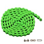 Single-Speed Bicycle Chain, 1-Speed Bike Chain, Multicolour, 1/2 x 1/8 Inch, 116 Links (116L, Green, 1)