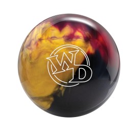 Columbia 300 White Dot PRE-DRILLED Bowling Ball - Scarlet/Black/Gold 10lbs