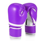Flexzion Boxing Gloves - Purple Durable Padded Boxing Gloves Women - 10 oz Boxing Gloves for Training Boxing Kick Boxing Muay Thai MMA - Heavy Bag Womens Boxing Gloves
